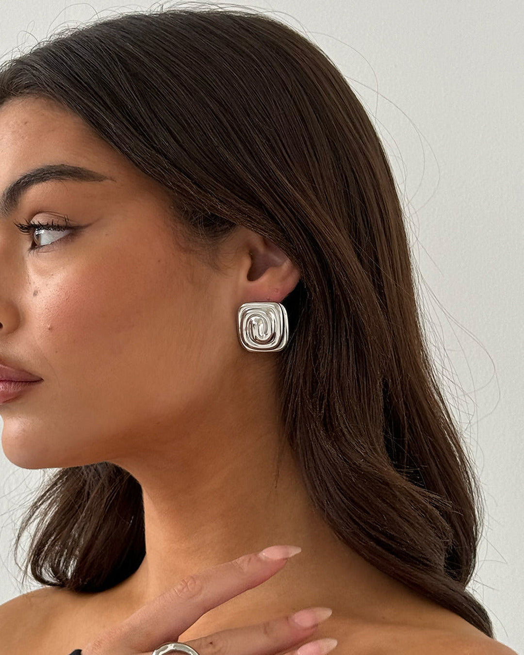 Spiral Earrings Silver