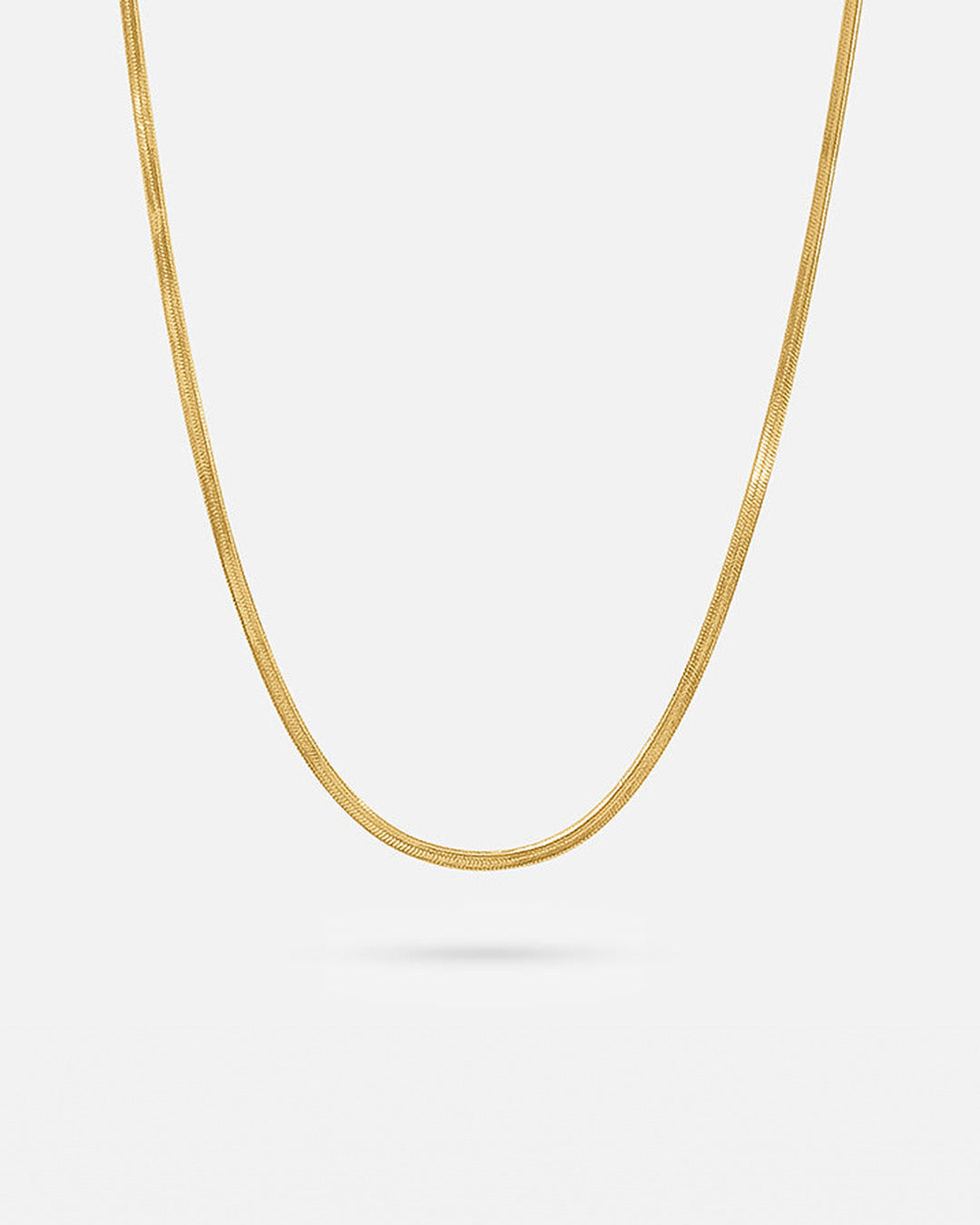 Gold Textured Necklace Slim