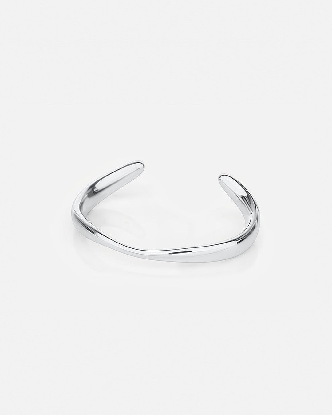 Contour Cuff Bracelet - Silver