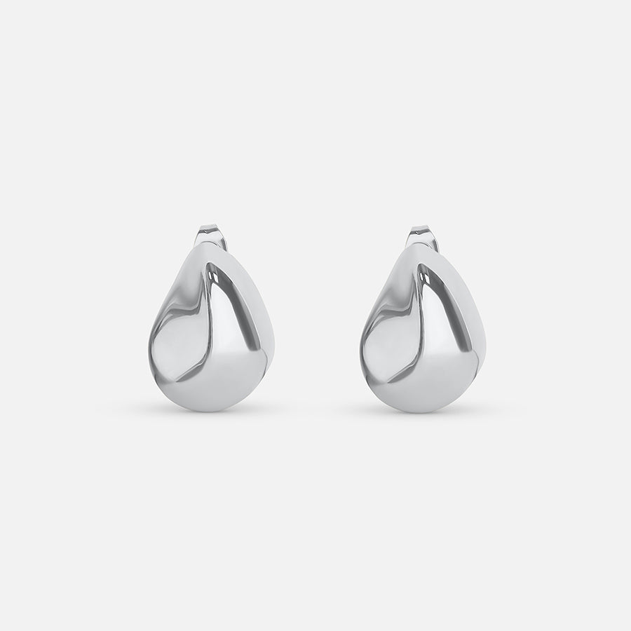 Pebble Tear Drop Earring - Silver (Bundle)
