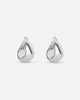Pebble Tear Drop Earring - Silver