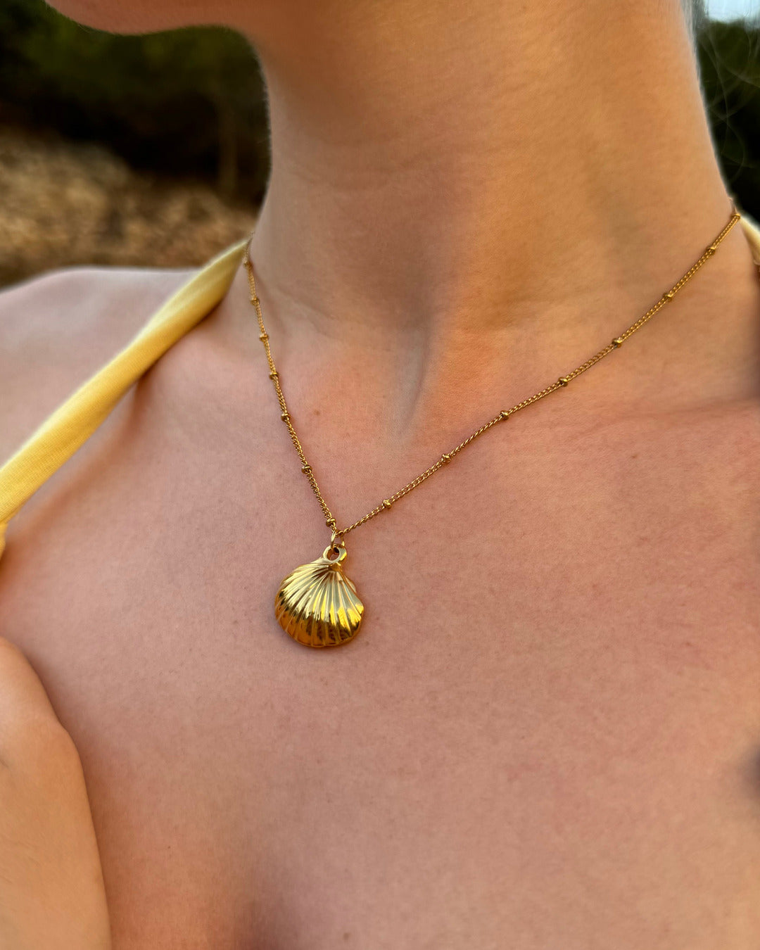 Gold Shell Necklace