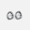 Mini Open Oval Earrings Silver (Bundle)