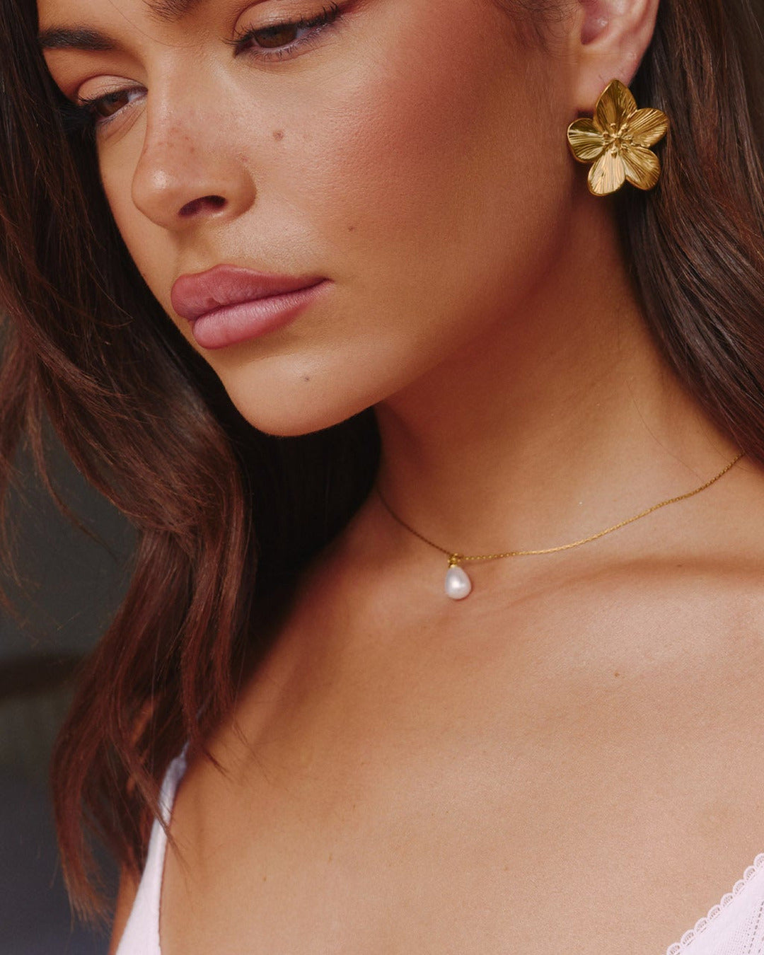Mini Pearl Drop Necklace