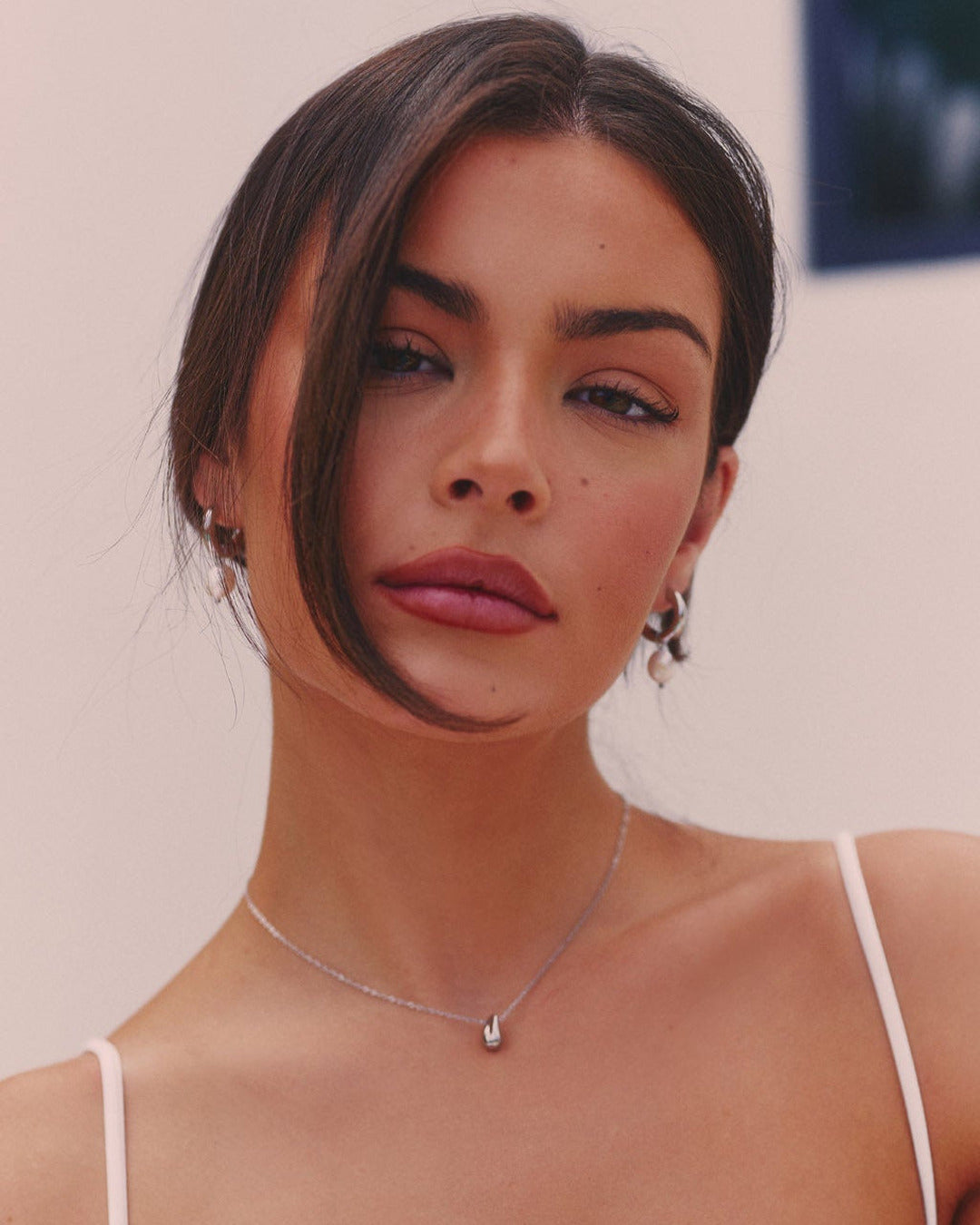 Mini Drop Necklace - Silver
