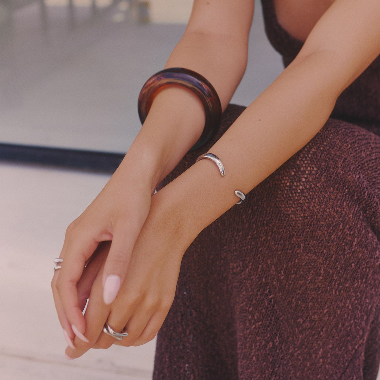 Contour Cuff Bracelet - Silver (Bundle)