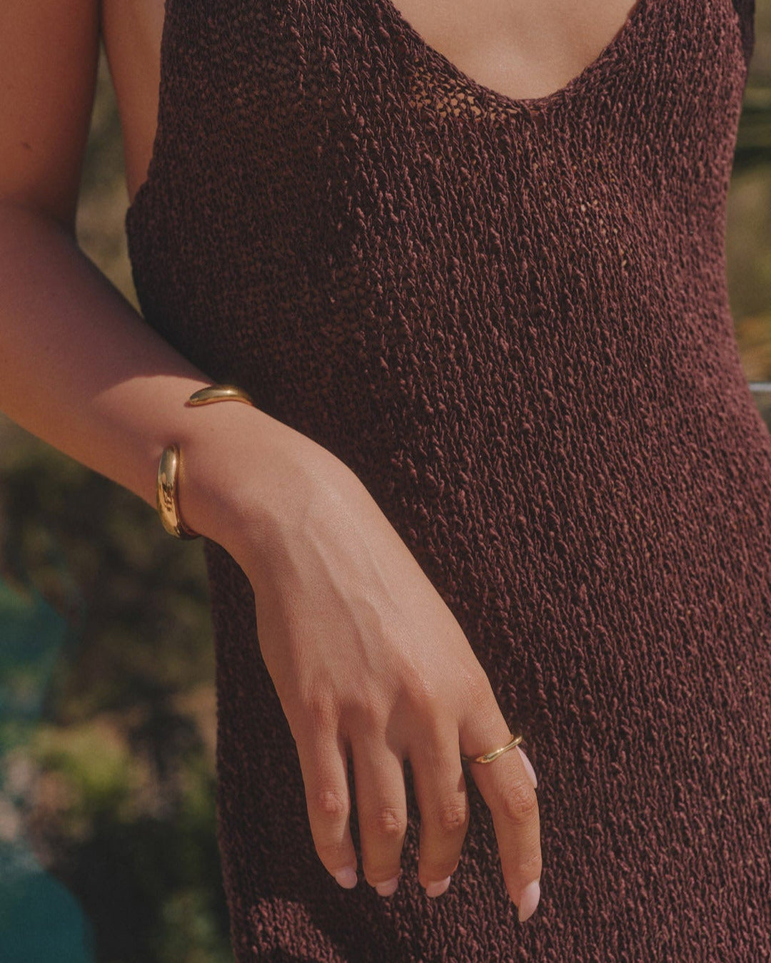Contour Cuff Bracelet - Gold