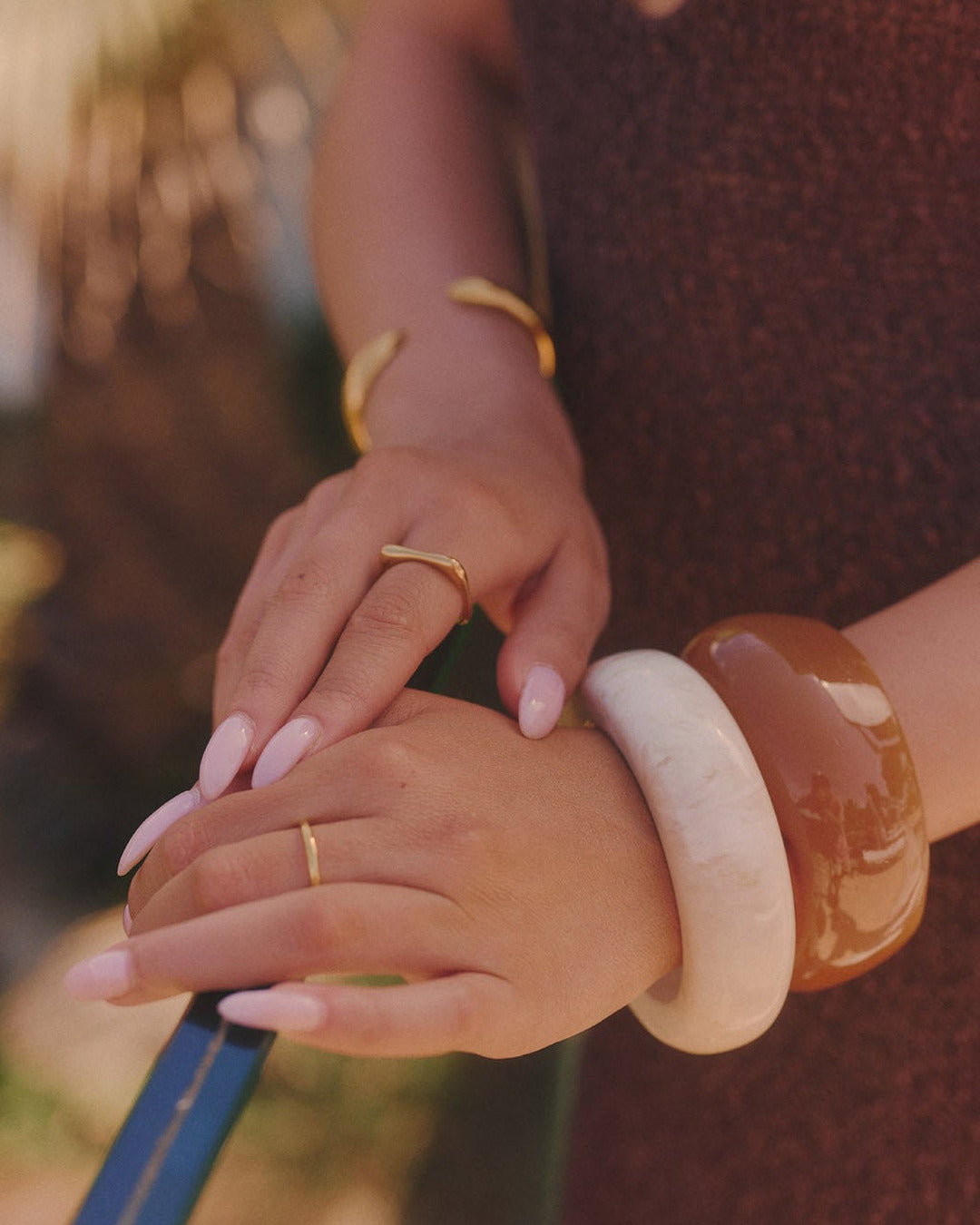 Contour Cuff Bracelet - Gold