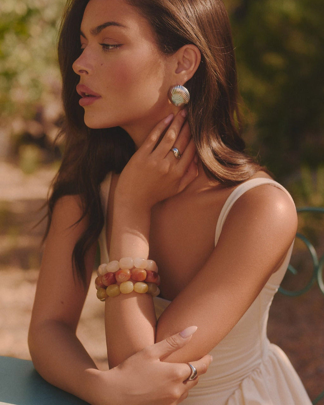 Wine Stone Bracelet