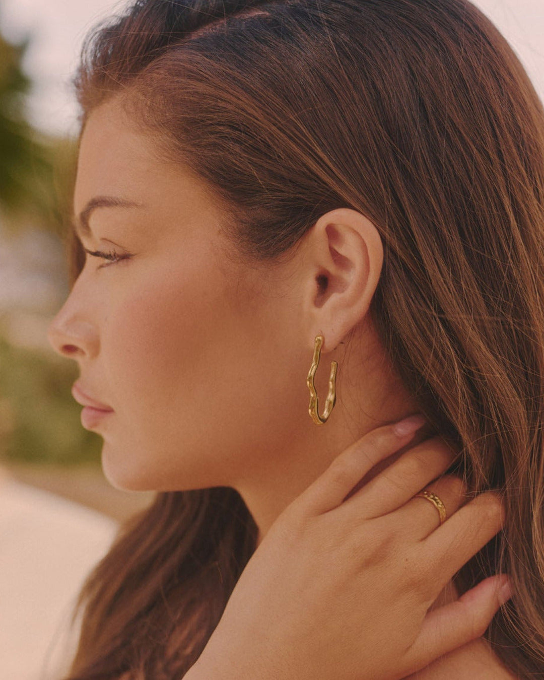 Zephyr Hoop Earrings - Gold