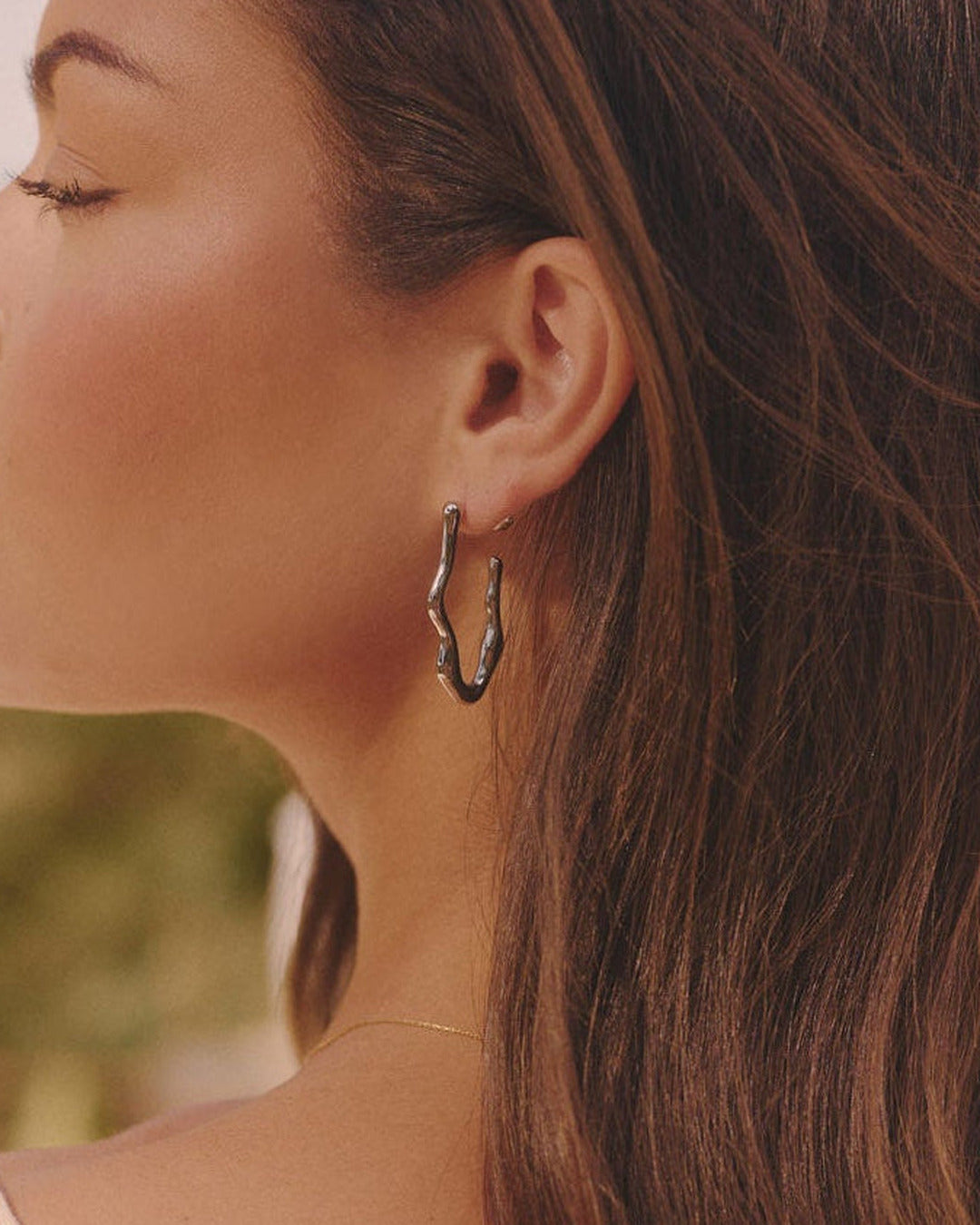 Zephyr Hoop Earrings - Silver