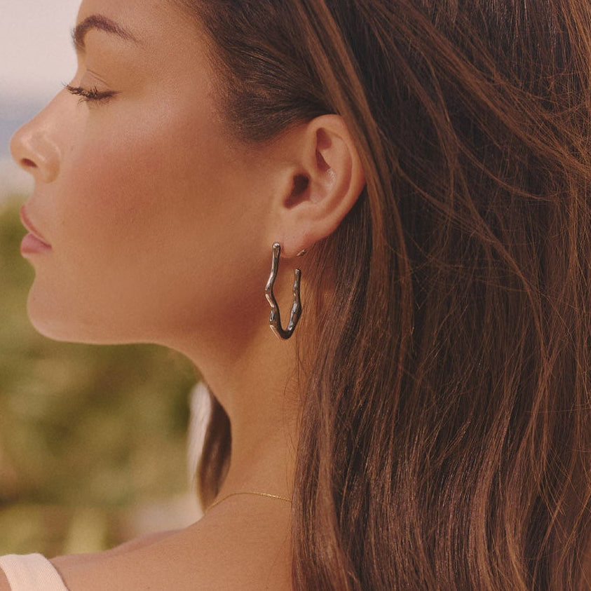 Zephyr Hoop Earrings - Silver (Bundle)