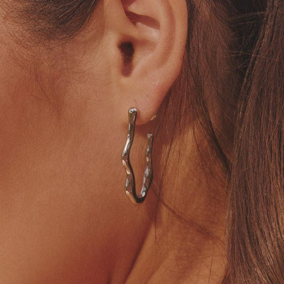 Zephyr Hoop Earrings - Silver (Bundle)