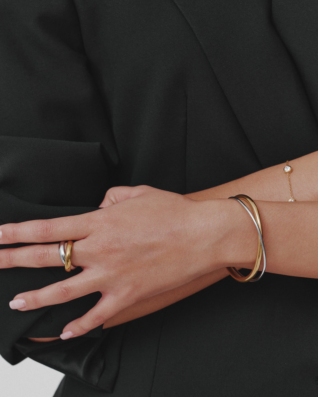 Two Tone Cuff Bangle
