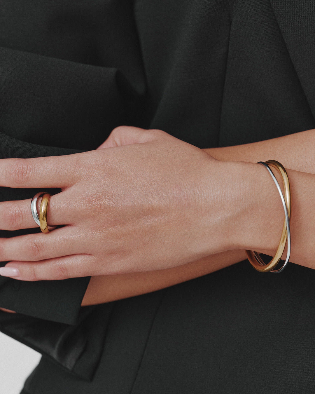 Two Tone Cuff Bangle