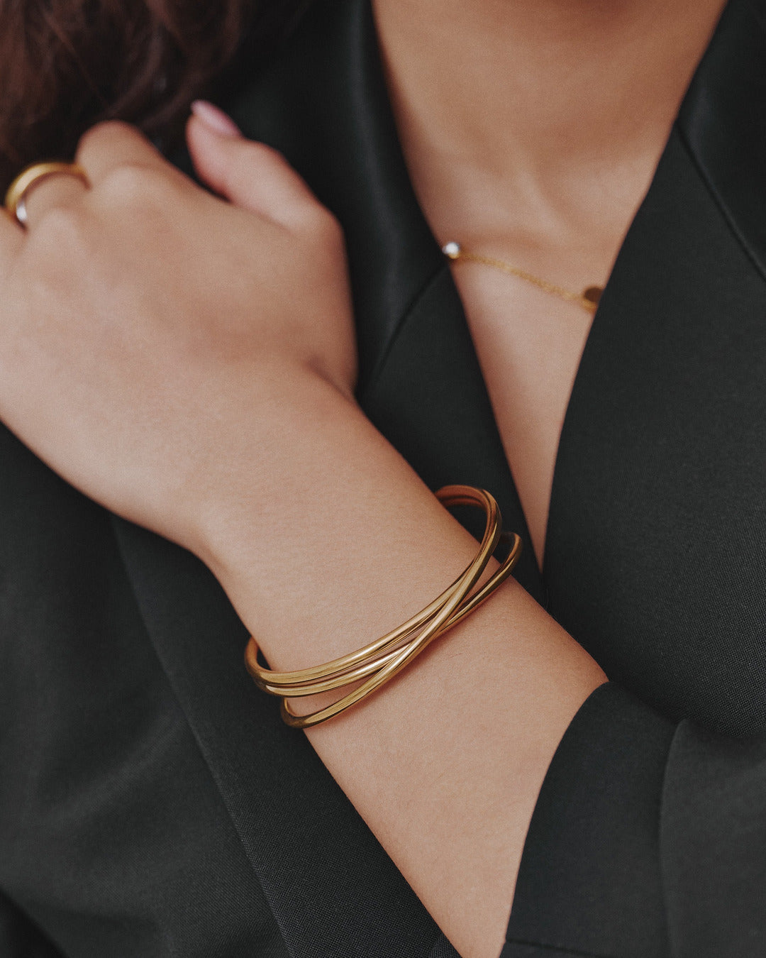Gold Cuff Bangle