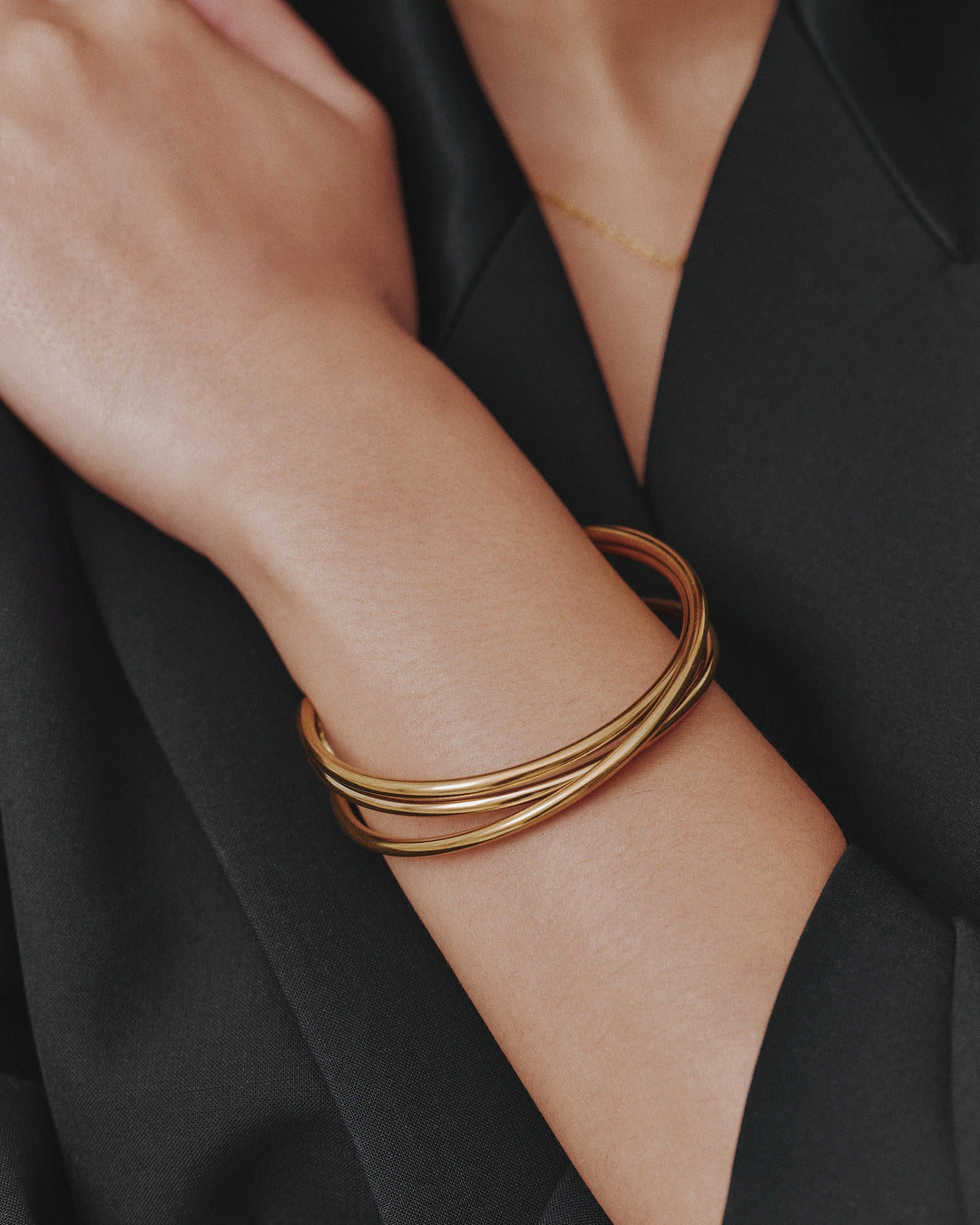Gold Cuff Bangle