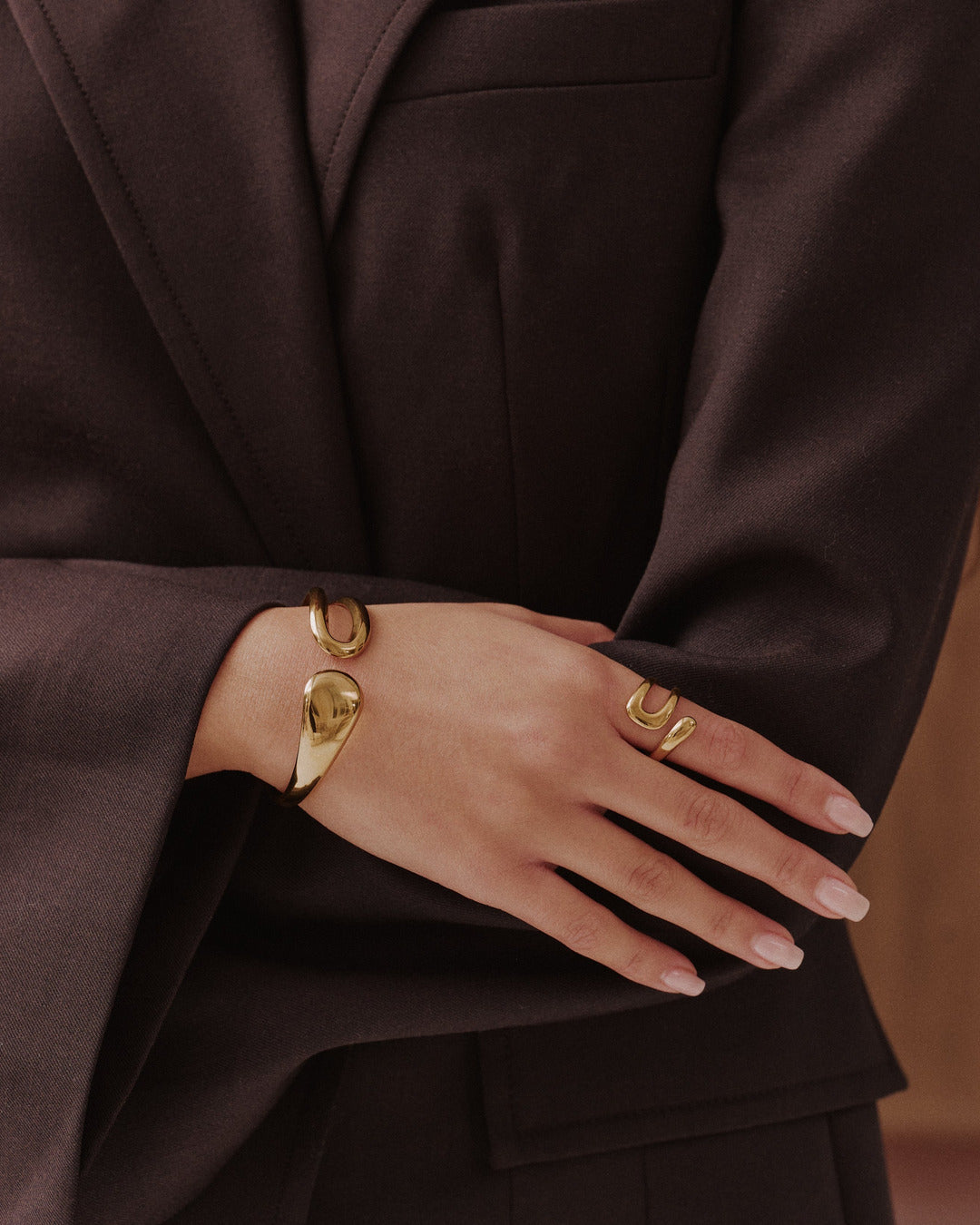 Sculptural Open Bangle
