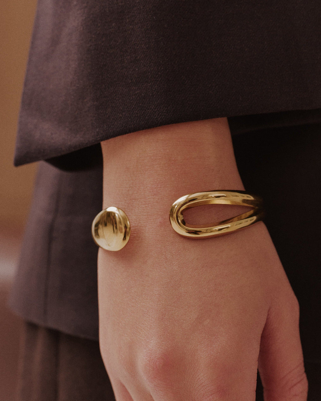 Sculptural Open Bangle