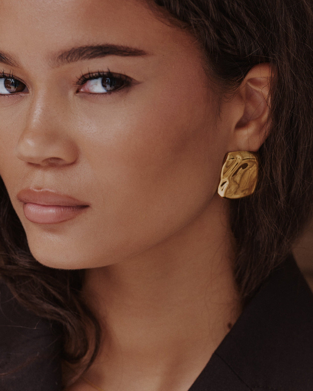 Molten Earring - Gold