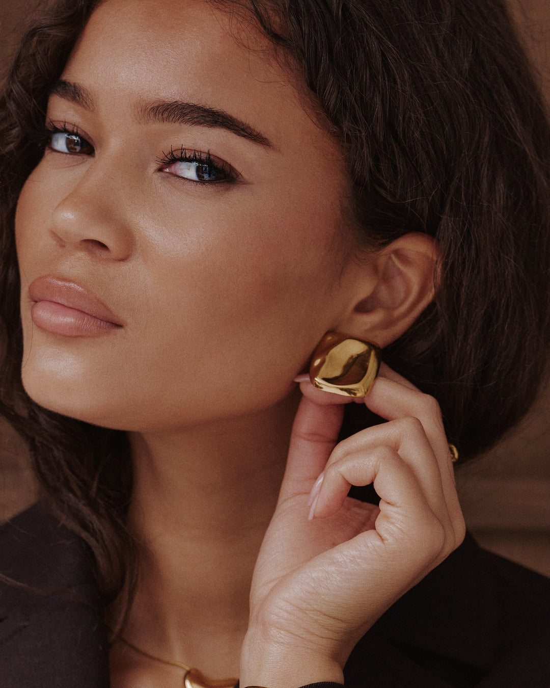 Molten Earring - Gold