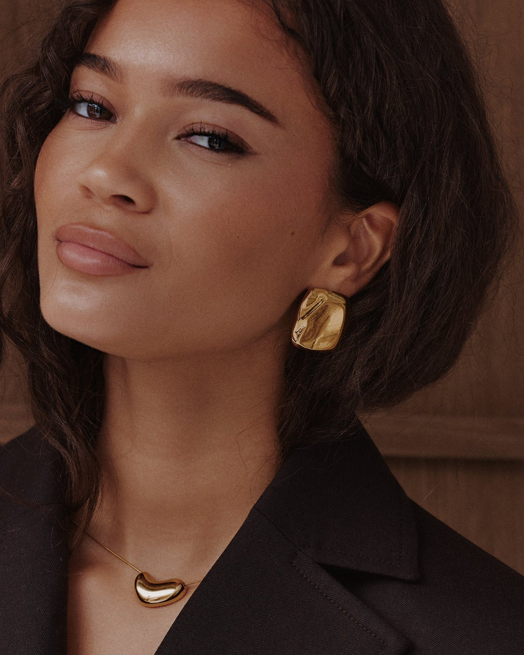 Molten Earring - Gold