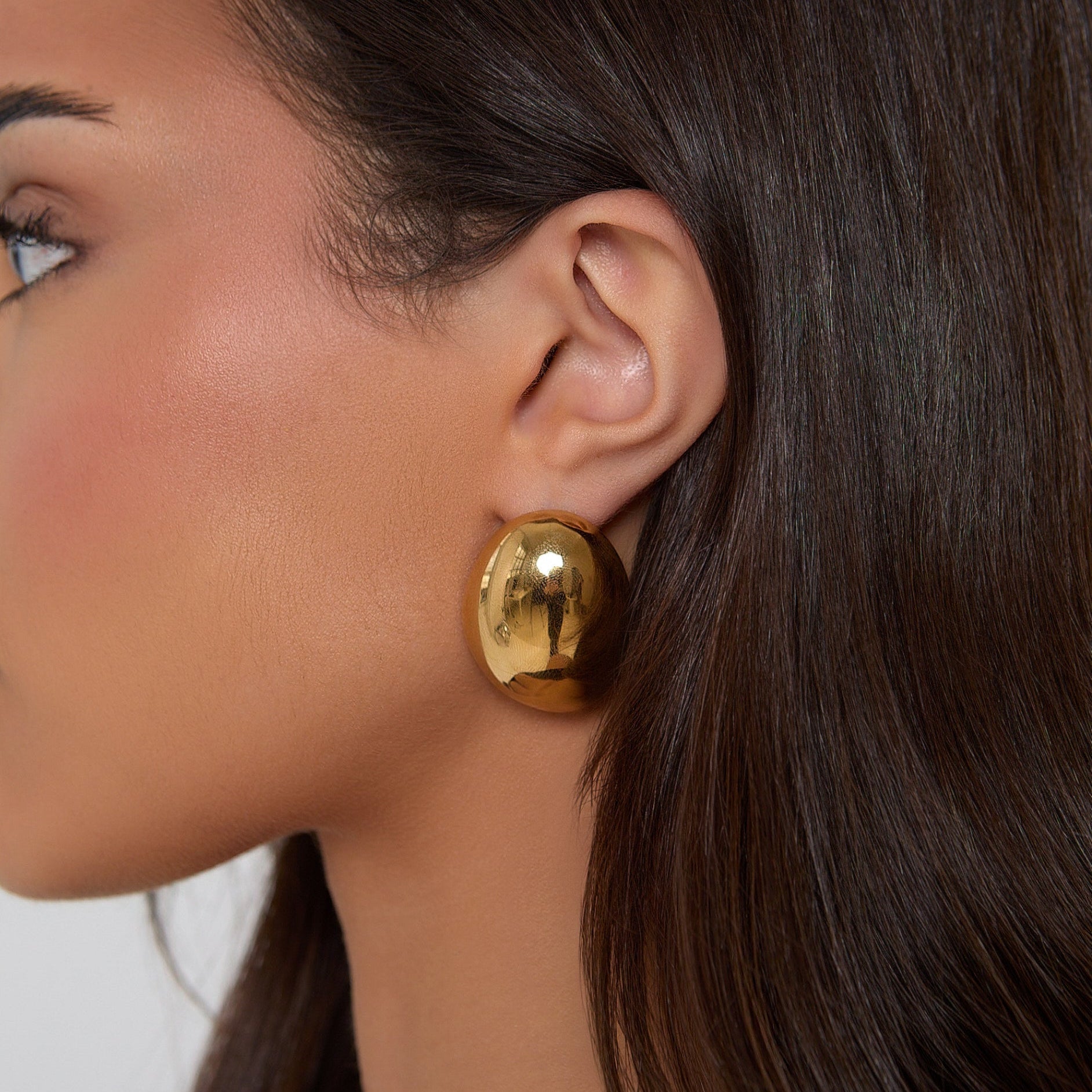 Gold Oval Earrings (Bundle)