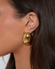 Gold Oval Earrings