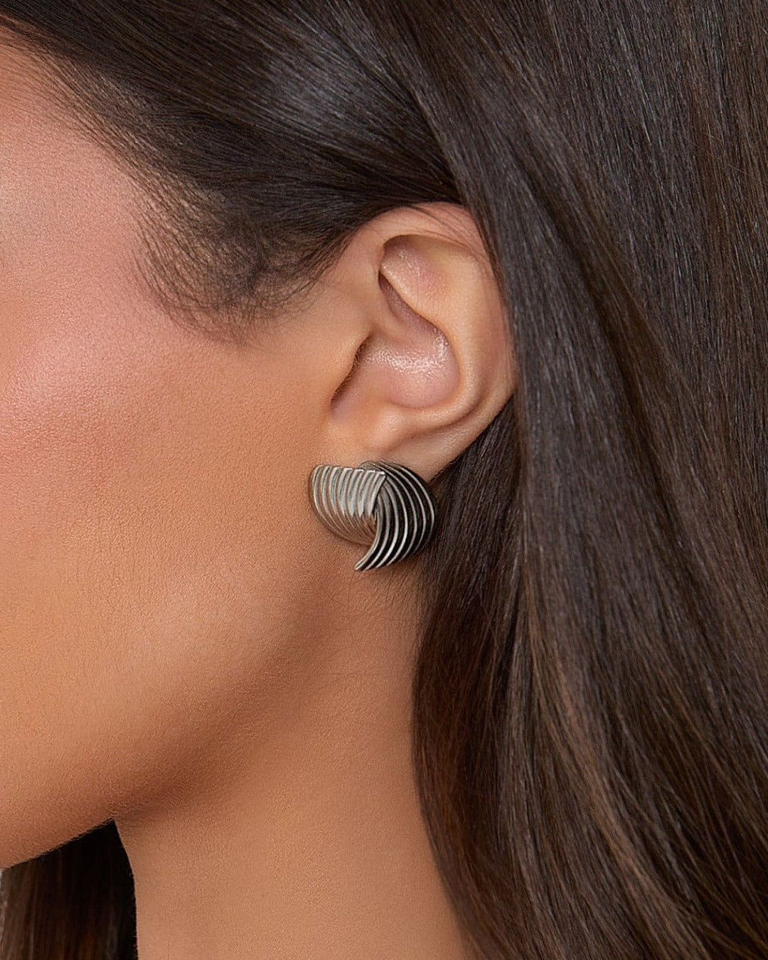 Twist Earrings - Silver