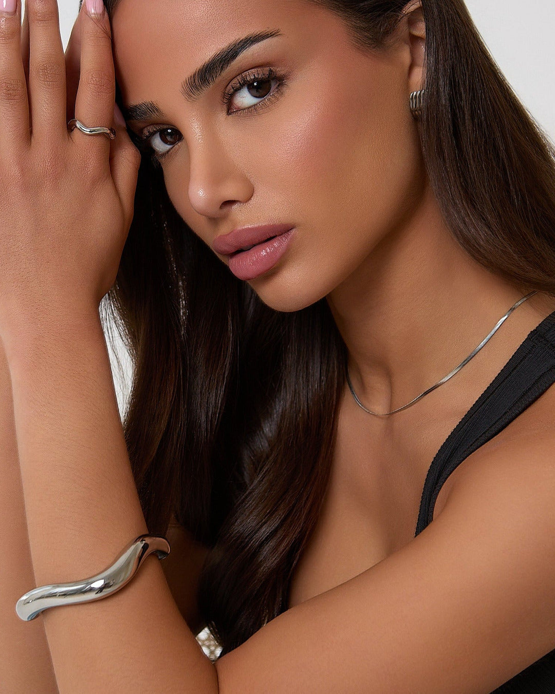 Sculptural Open Bracelet