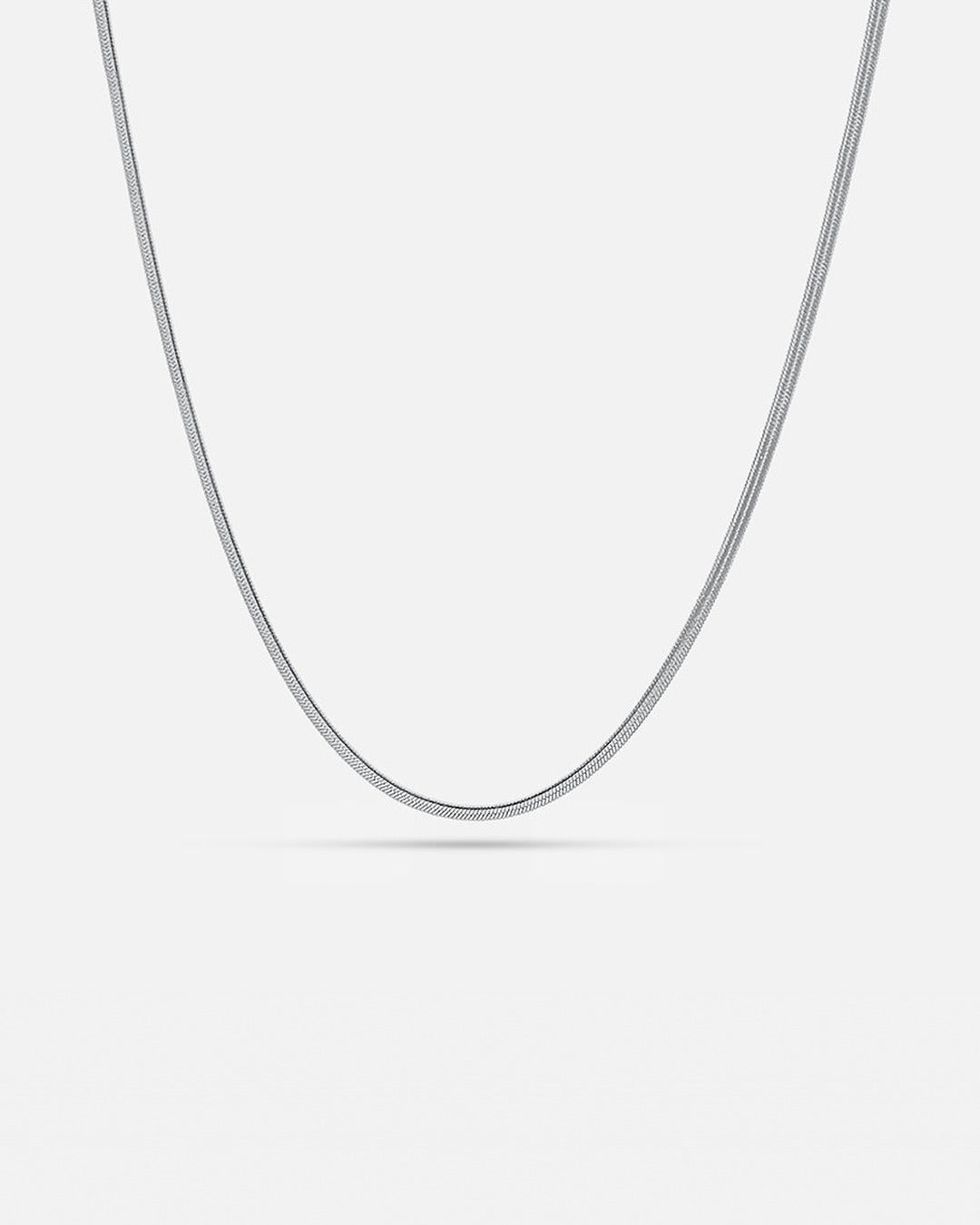 Silver Textured Necklace