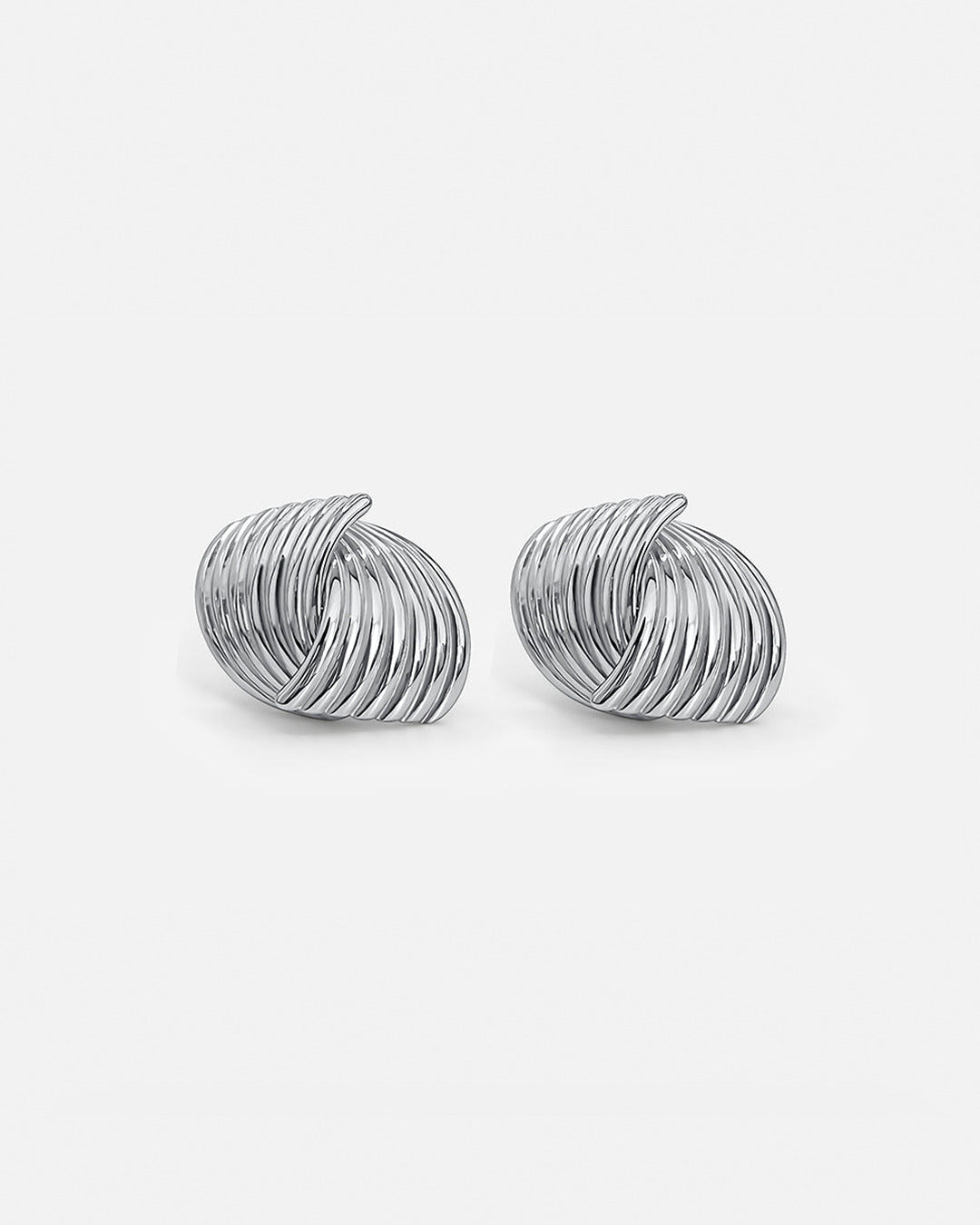 Twist Earrings - Silver