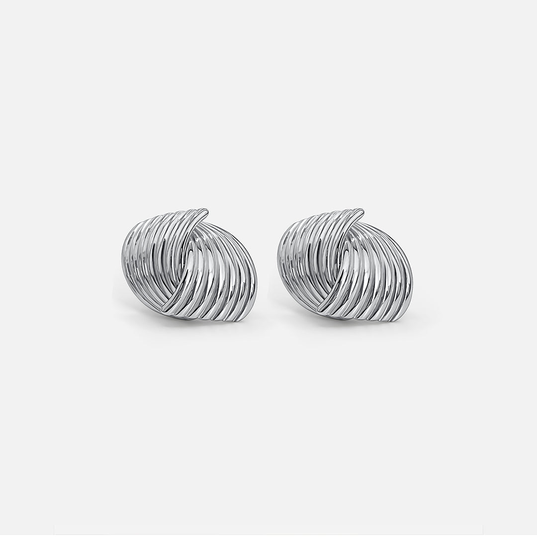Twist Earrings - Silver (Bundle)