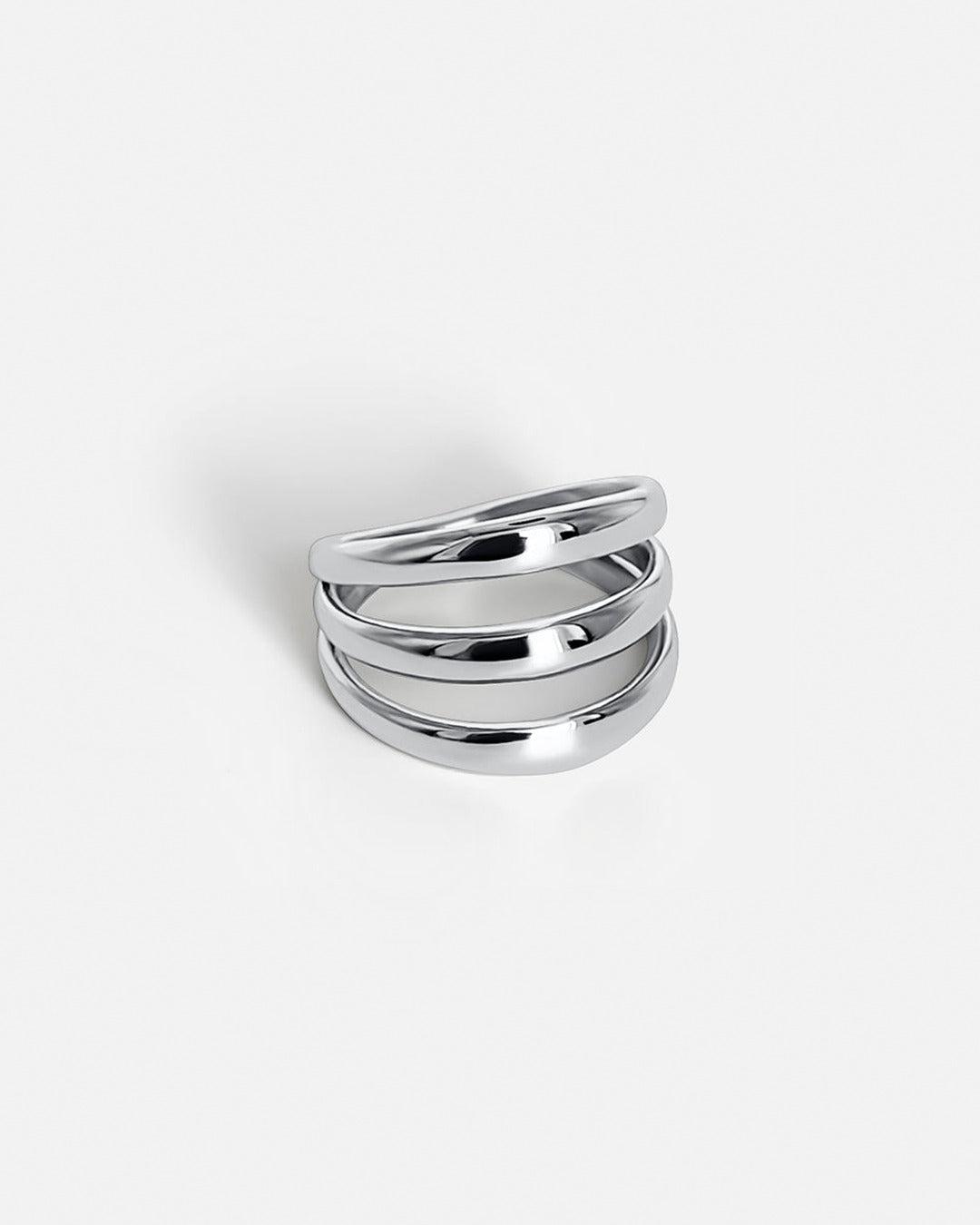 Triple Layer Ring - Silver