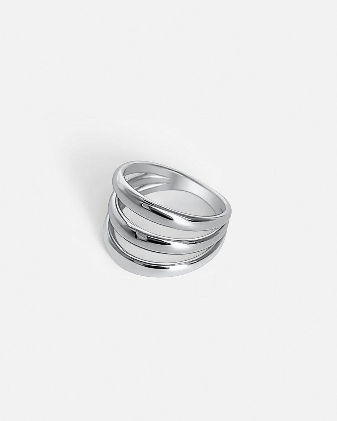 Triple Layer Ring - Silver