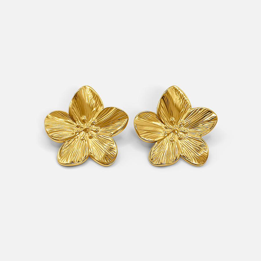 Flower Earrings Gold (Bundle)