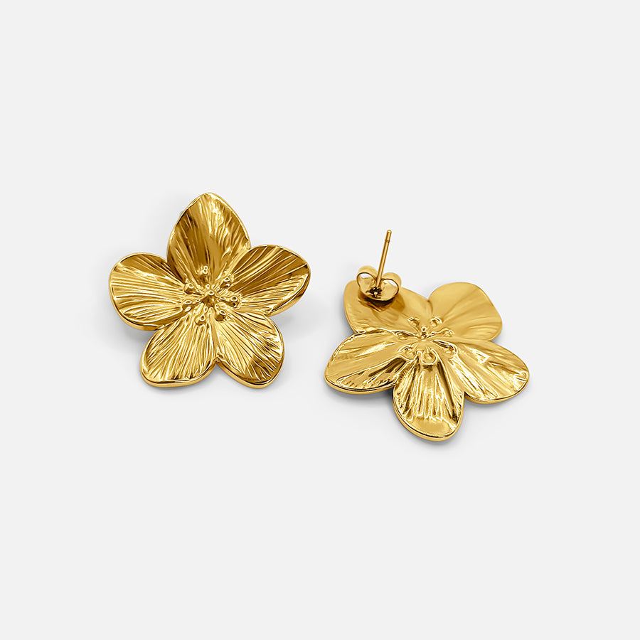 Flower Earrings Gold (Bundle)