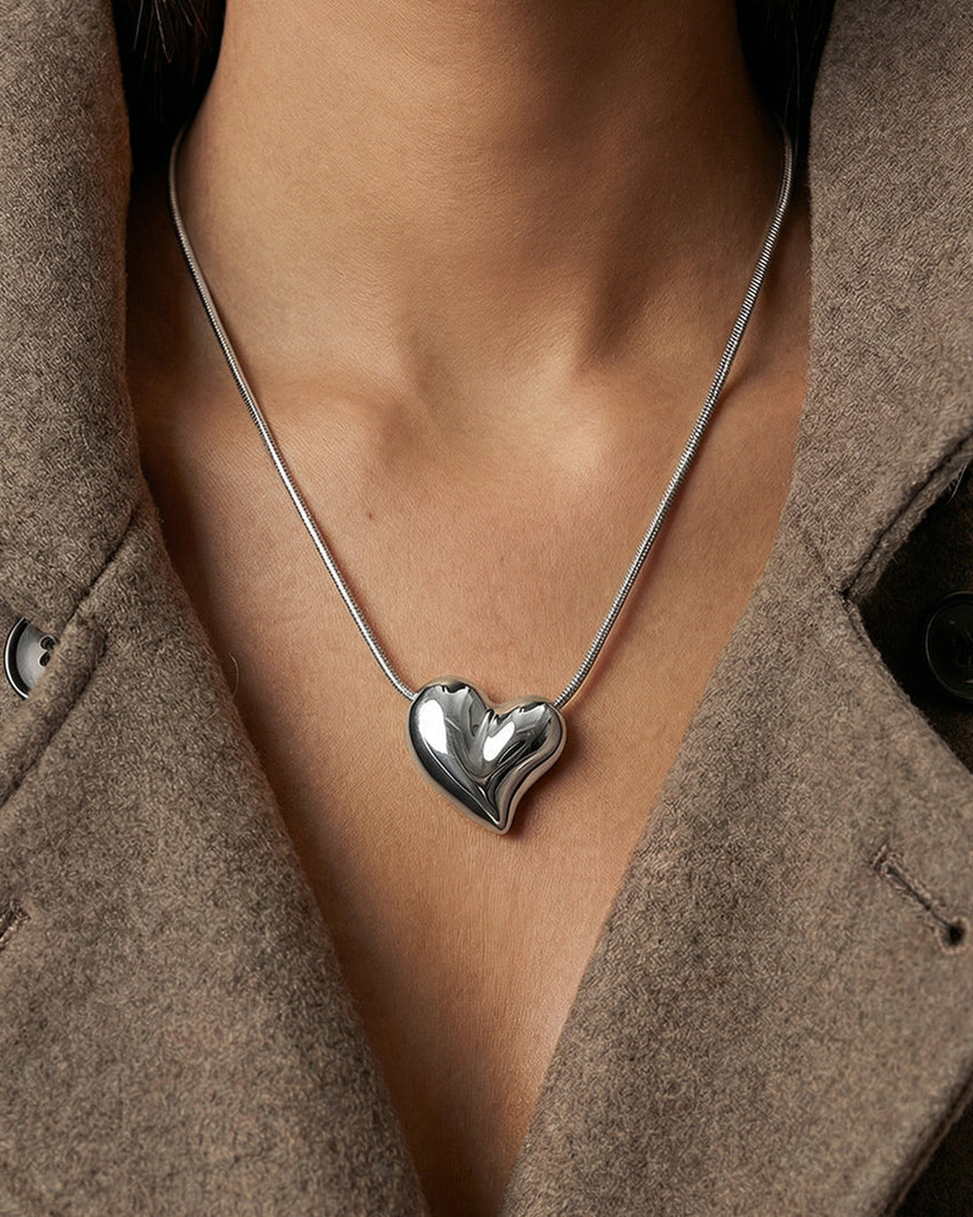 Sweetheart Necklace - Silver